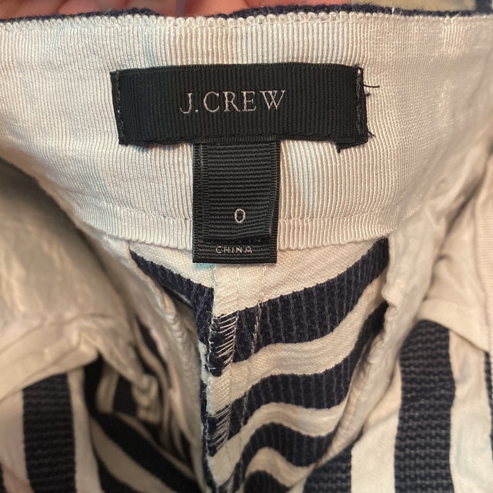 J. Crew Black and White Striped Women’s Shorts - Picture 4 of 5